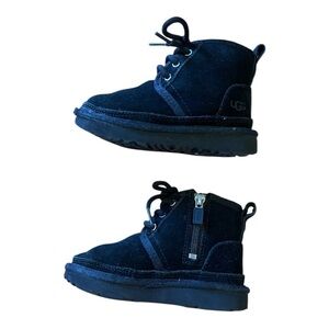 UGG Black Suede Kids Boots